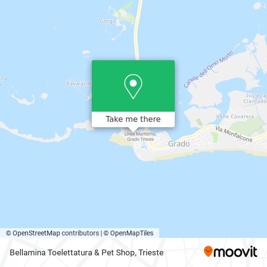 Bellamina Toelettatura & Pet Shop map