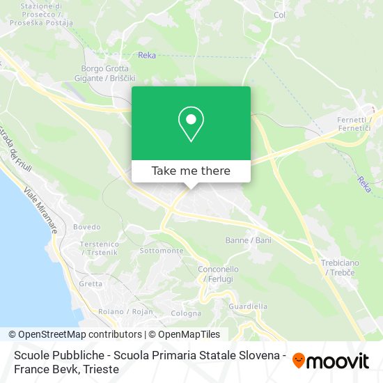 Scuole Pubbliche - Scuola Primaria Statale Slovena - France Bevk map