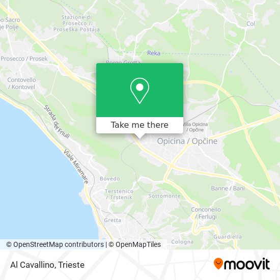 Al Cavallino map