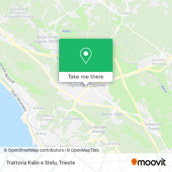 Trattoria Kalin e Stelu map