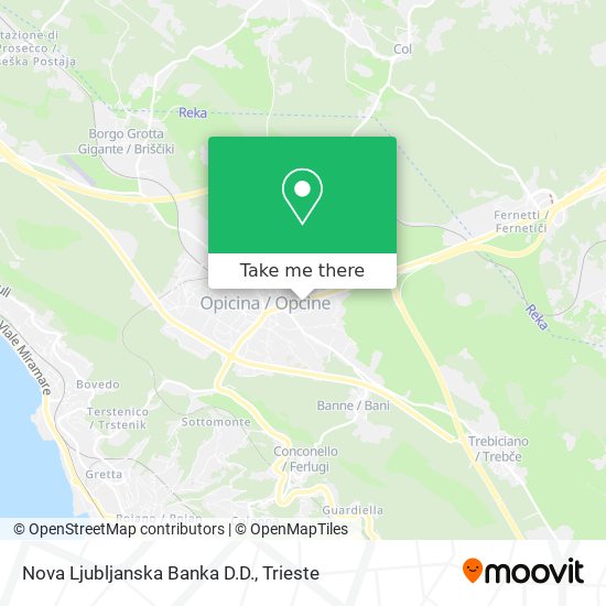 Nova Ljubljanska Banka D.D. map