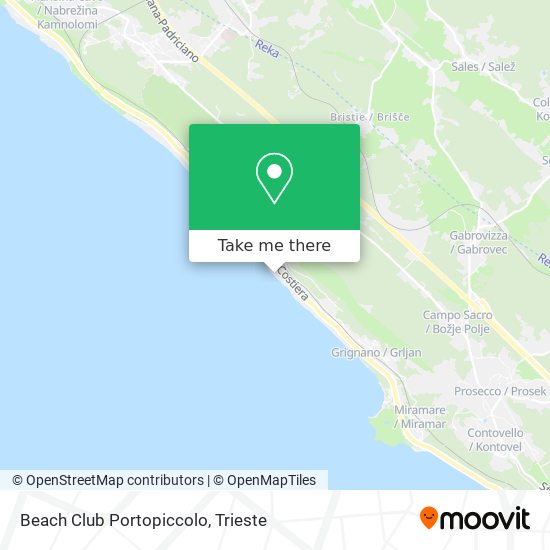 Beach Club Portopiccolo map