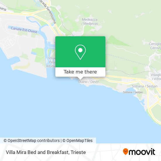 Villa Mira Bed and Breakfast map