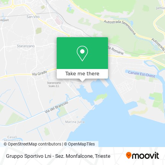 Gruppo Sportivo Lni - Sez. Monfalcone map