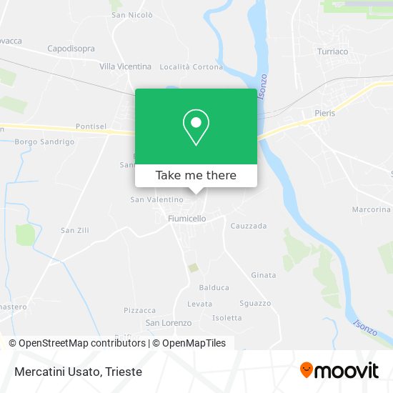 Mercatini Usato map
