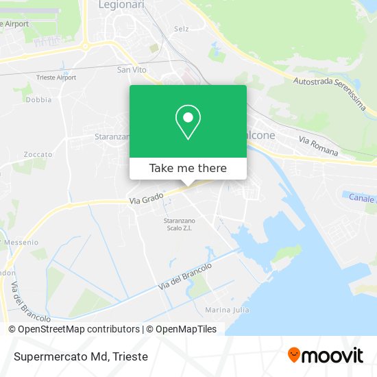 Supermercato Md map