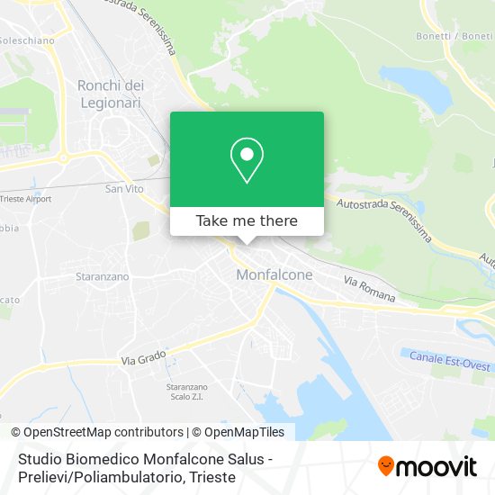 Studio Biomedico Monfalcone Salus - Prelievi / Poliambulatorio map