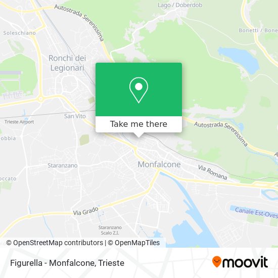 Figurella - Monfalcone map