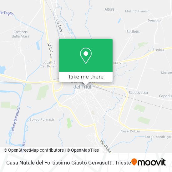 Casa Natale del Fortissimo Giusto Gervasutti map