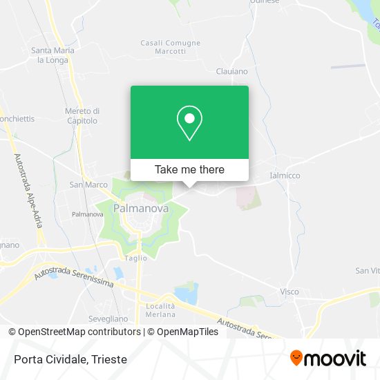 Porta Cividale map