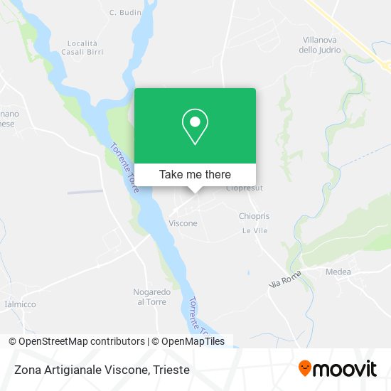 Zona Artigianale Viscone map