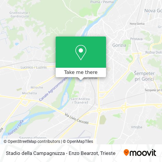 Stadio della Campagnuzza - Enzo Bearzot map