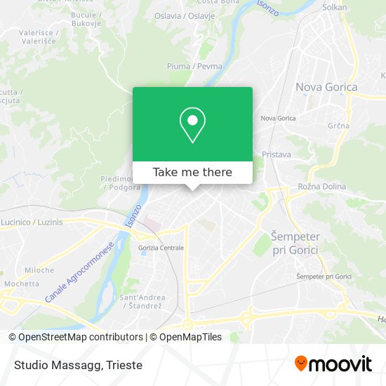 Studio Massagg map