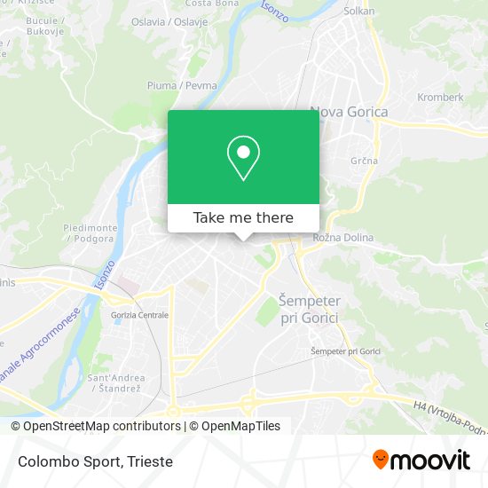 Colombo Sport map