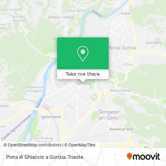 Pista di Ghiaccio a Gorizia map