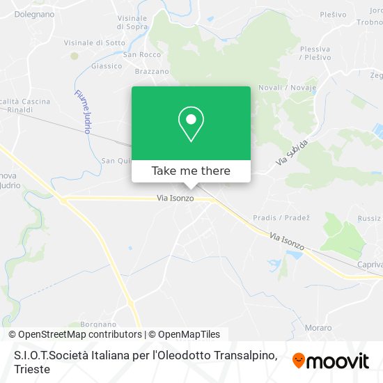 S.I.O.T.Società Italiana per l'Oleodotto Transalpino map