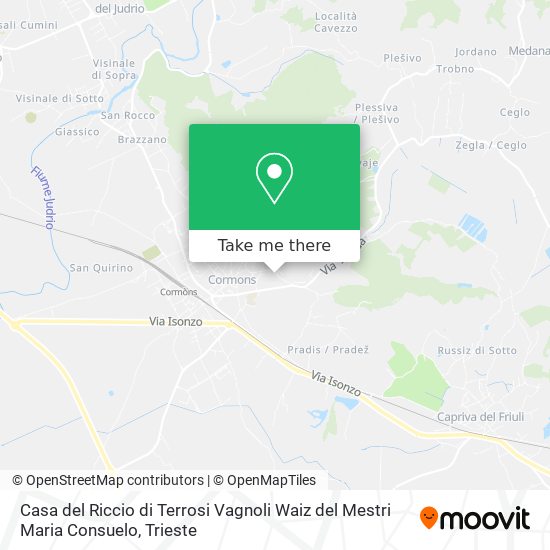 Casa del Riccio di Terrosi Vagnoli Waiz del Mestri Maria Consuelo map