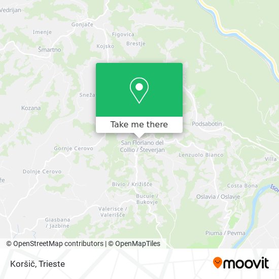 Koršič map