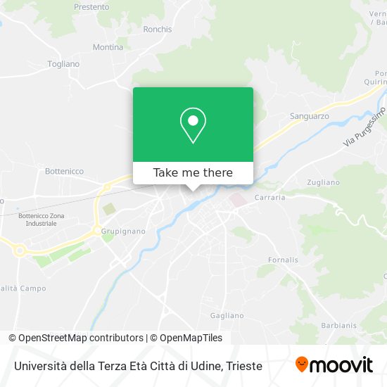 Università della Terza Età Città di Udine map