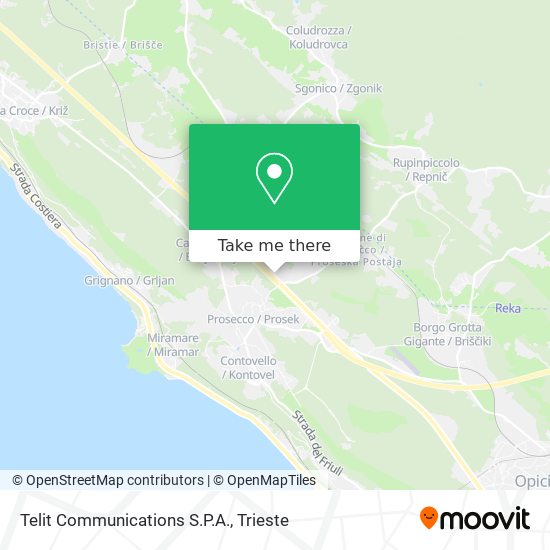 Telit Communications S.P.A. map