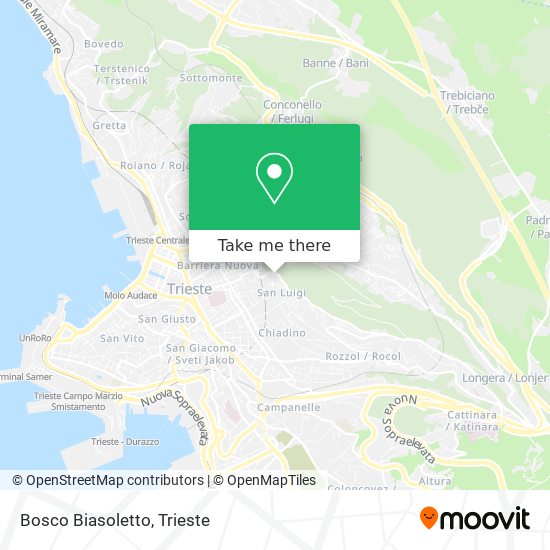 Bosco Biasoletto map