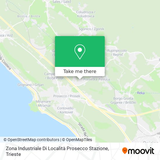 Zona Industriale Di Località Prosecco Stazione map