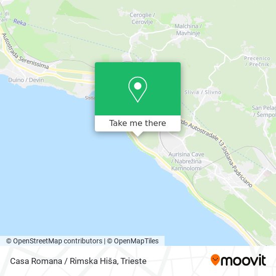 Casa Romana / Rimska Hiša map