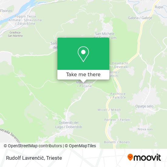 Rudolf Lavrenčič map
