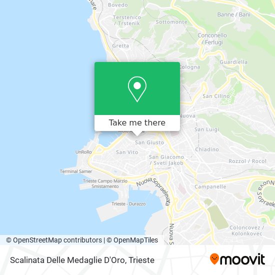 Scalinata Delle Medaglie D'Oro map