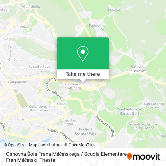 Osnovna Šola Frana Milčinskega / Scuola Elementare Fran Milčinski map