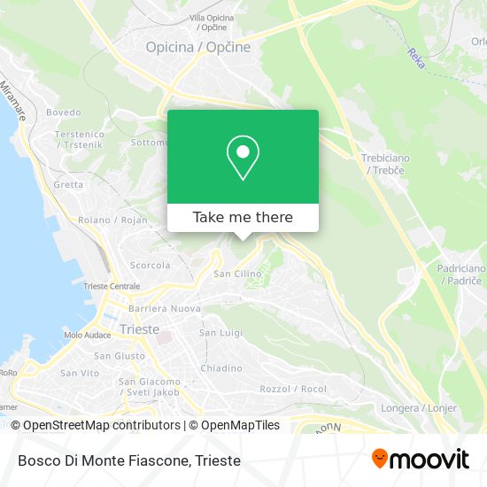 Bosco Di Monte Fiascone map
