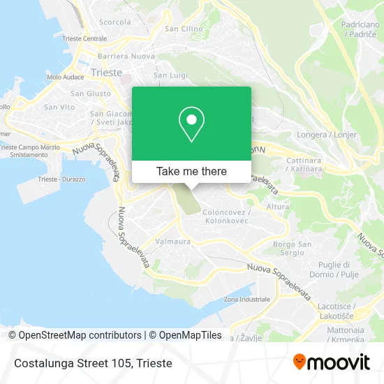 Costalunga Street 105 map