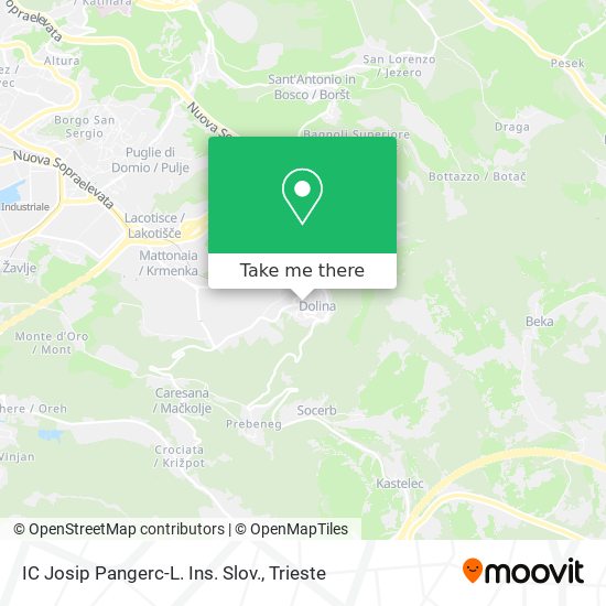 IC Josip Pangerc-L. Ins. Slov. map