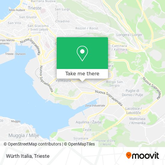 Würth Italia map