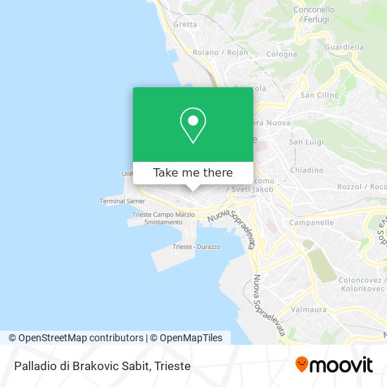 Palladio di Brakovic Sabit map