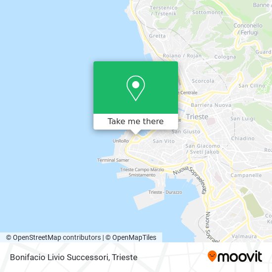 Bonifacio Livio Successori map