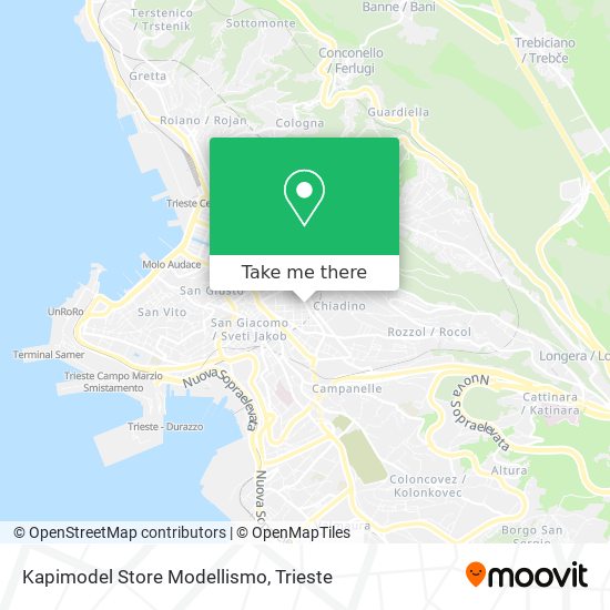Kapimodel Store Modellismo map