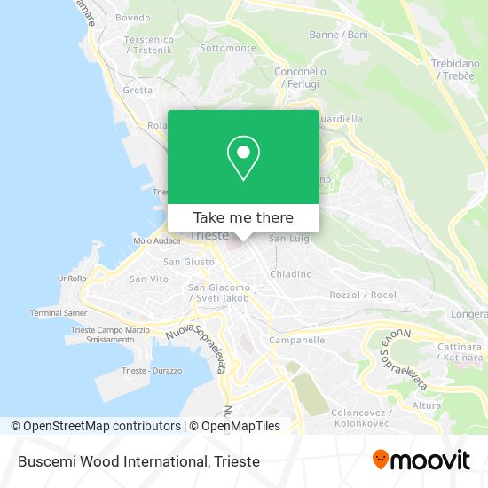 Buscemi Wood International map