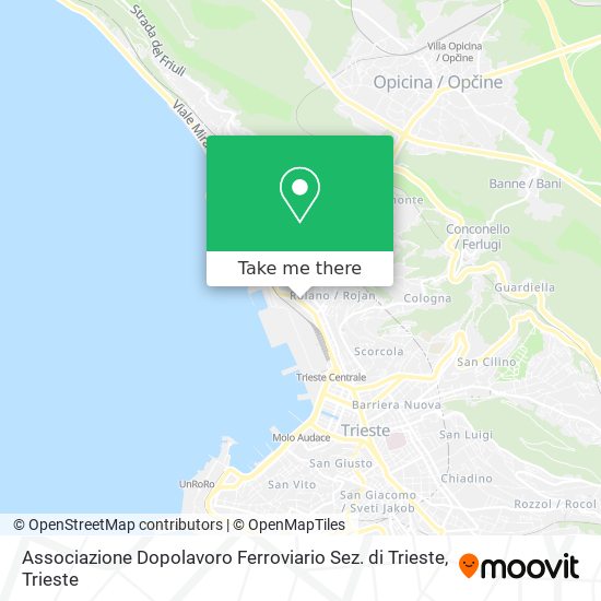 Associazione Dopolavoro Ferroviario Sez. di Trieste map