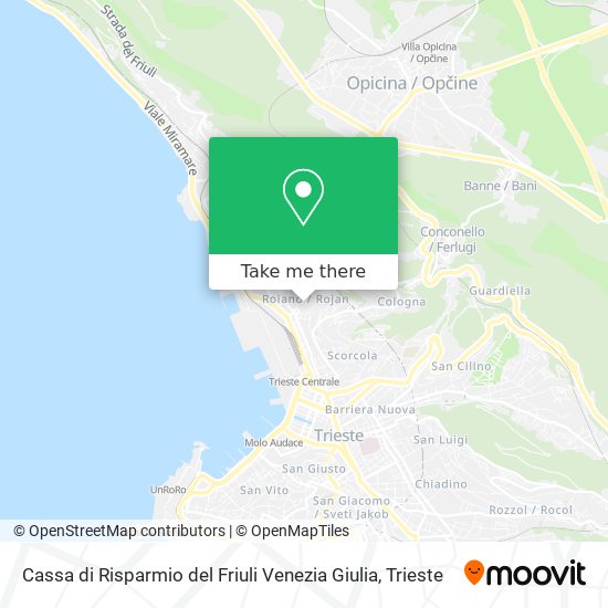 Cassa di Risparmio del Friuli Venezia Giulia map