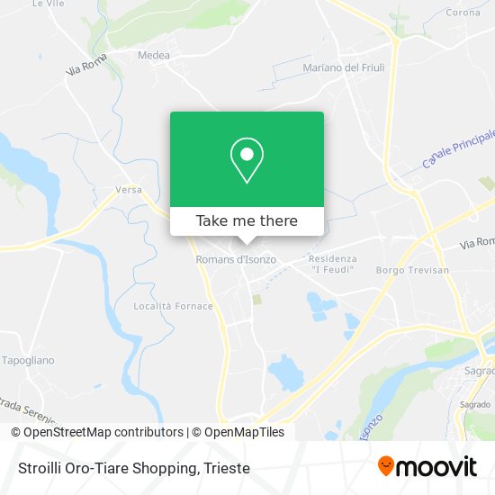 Stroilli Oro-Tiare Shopping map