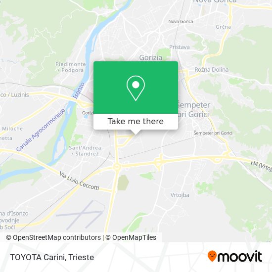 TOYOTA Carini map