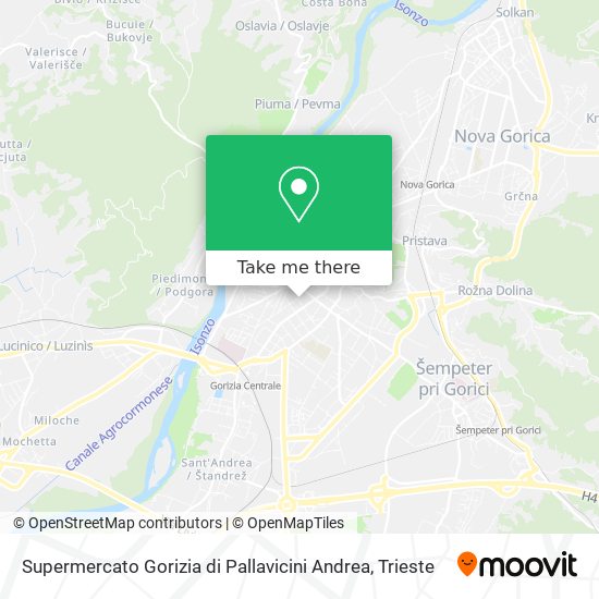 Supermercato Gorizia di Pallavicini Andrea map