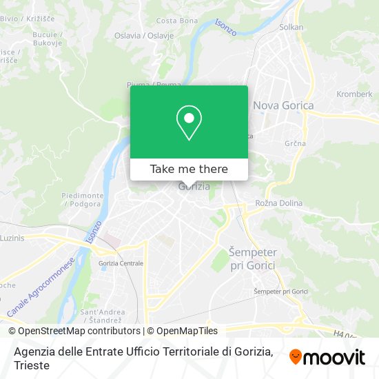 Agenzia delle Entrate Ufficio Territoriale di Gorizia map