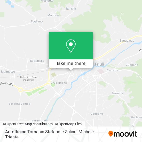 Autofficina Tomasin Stefano e Zuliani Michele map