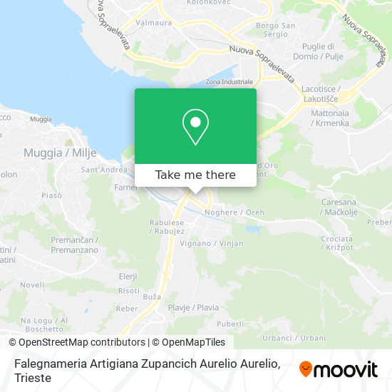 Falegnameria Artigiana Zupancich Aurelio Aurelio map