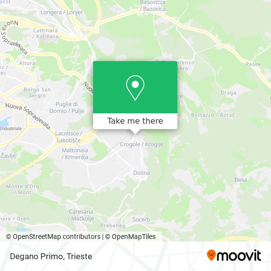 Degano Primo map