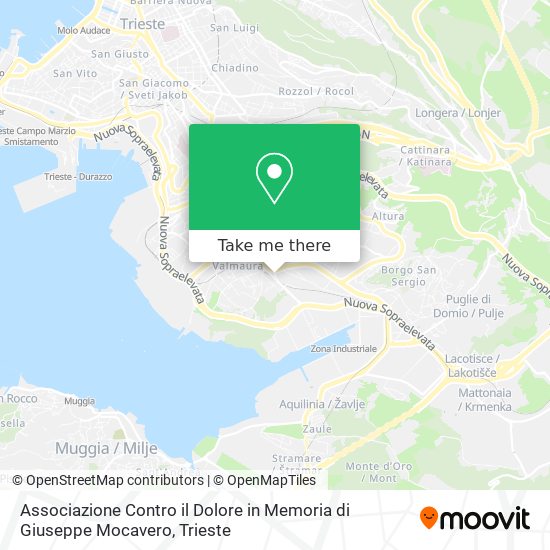 Associazione Contro il Dolore in Memoria di Giuseppe Mocavero map