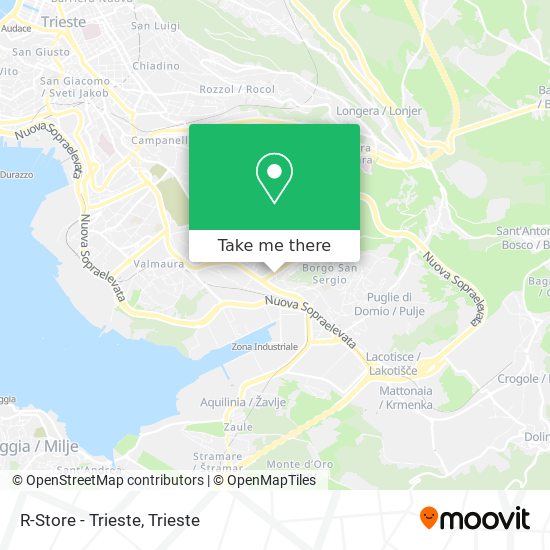 R-Store - Trieste map