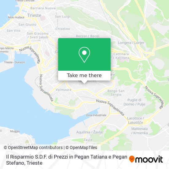 Il Risparmio S.D.F. di Prezzi in Pegan Tatiana e Pegan Stefano map